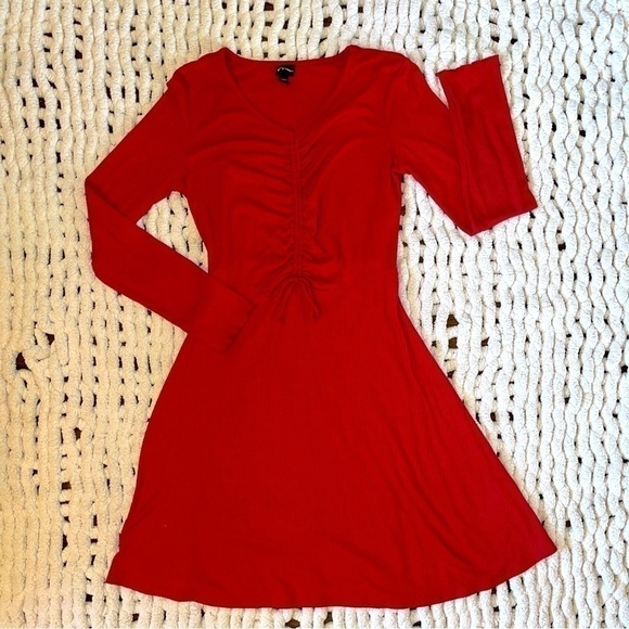 Art Class for Target Red Ribbed Knit Girls Dress NWOT - Picture 1 of 5